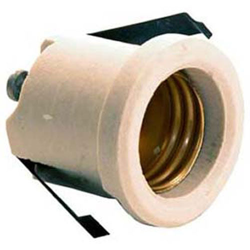 614654 Franke - White Porcelain Light Socket with Clip 614654 Franke - White Porcelain Light Socket with Clip